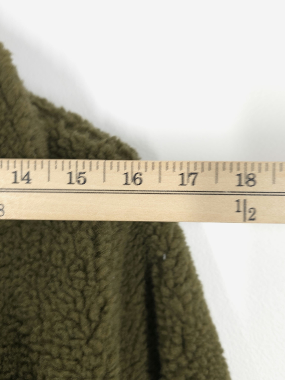 Banana Republic Olive Green Sherpa Teddy Jacket Coat Women’s M - Picture 6 of 7